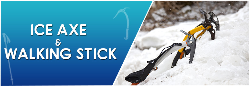 Ice Axe and Walking Sticks