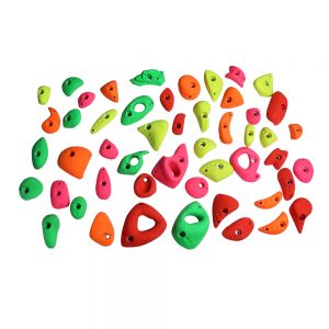 Climbing Holds Set of 50, bouldering holds, rock climbing hand holds