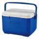 Coleman 5QT/4.7 Ltr Cooler Blue, coleman ice box, coleman box cooler, coleman ice box cooler, ice box cooler